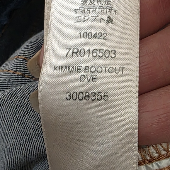 7FAM Kimmie Bootcut Jeans 27 Blue - Picture 12 of 15